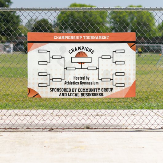 Basketball Tournament Brackets 8 Teams Banner (Insitu)