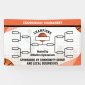 Basketball Tournament Brackets 8 Teams Banner (Horizontaal)