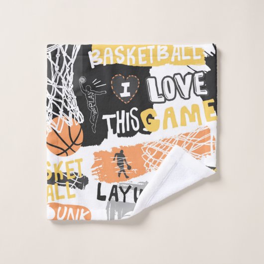 Basketball Towel Set Bad Handdoek (Wasdoekje)