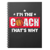 Basketball Trainer - Funny Basketball Gezegden Notitieboek (Voorkant)