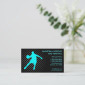 Basketball-training aangepast visitekaartje (Staand voorkant)