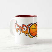Basketball Tribal Flames Oranje Mok (Voorkant links)