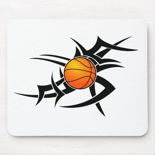 Basketball Tribal Mousepad Muismat (Voorkant)