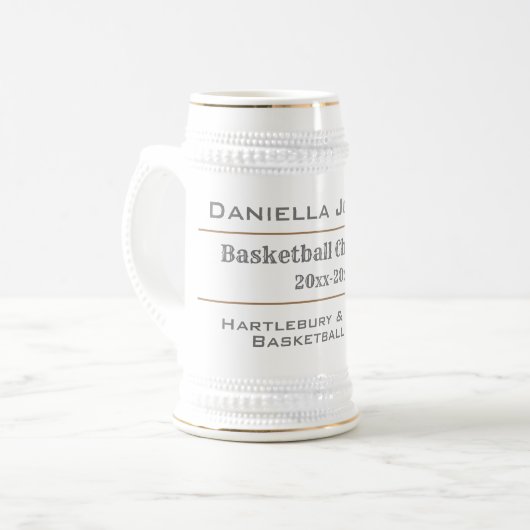 Basketball Trophy Award Bierpul (Voorkant links)