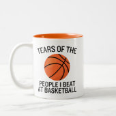 Basketball  tweekleurige koffiemok (Links)