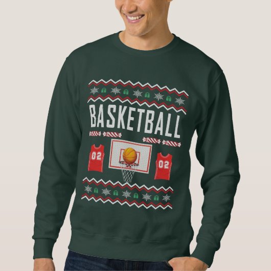 Basketball Ugly kerstkeuken Trui (Voorkant)