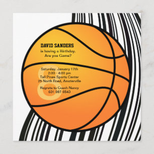Basketball Uitnodiging