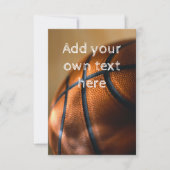 Basketball Uitnodiging (Voorkant)