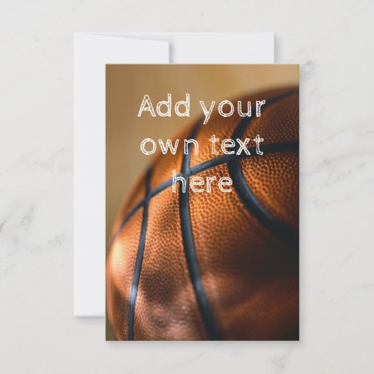 Basketball Uitnodiging (Voorkant)