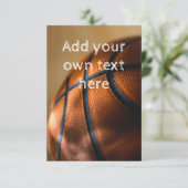 Basketball Uitnodiging (Staand voorkant)