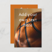 Basketball Uitnodiging (Voorkant / Achterkant)