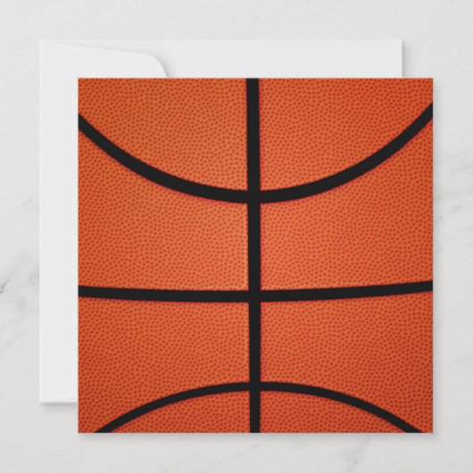Basketball Uitnodiging (Voorkant)