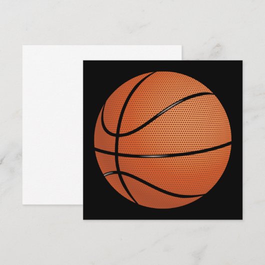 Basketball Uitnodiging (Voorkant / Achterkant)