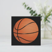 Basketball Uitnodiging (Staand voorkant)