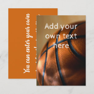 Basketball Uitnodiging