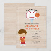 Basketball-uitnodigingen - Alle sterren voor jonge Kaart (Voorkant / Achterkant)