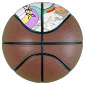 Basketball Unicorn Angel Stars Basketbal (Rechts)