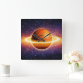 Basketball Universe Sports Square Wall klok (Huis)