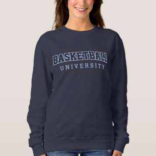 Basketball University Funny Parody University Logo Trui