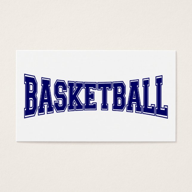 Basketball University Style Visitekaartjes (Voorkant)