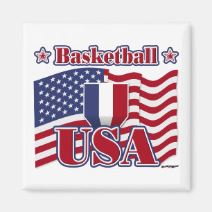 Basketball USA Magneet
