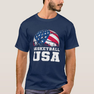 Basketball USA Support for Team T USA Flag Dream T-shirt