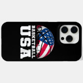 Basketball USA Support the Team Tshirt USA Flag Dr Case-Mate iPhone Case (Achterkant (horizontaal))