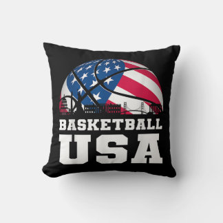 Basketball USA Support the Team Tshirt USA Flag Dr Kussen