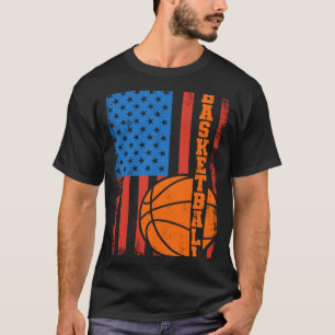 Basketball USA Vlag Patriotic Basketballer US Bask T-shirt