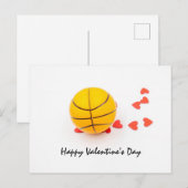 Basketball Valentijnsdag Basketball met liefde Briefkaart (Voorkant / Achterkant)