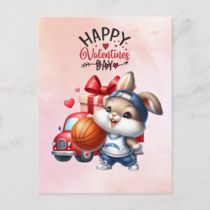 Basketball Valentijnsdag van Player met liefde Briefkaart