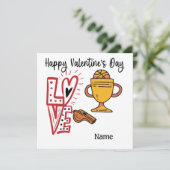 Basketball Valentijnsdag van Player met liefde Kaart (Staand voorkant)