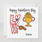 Basketball Valentijnsdag van Player met liefde Kaart (Voorkant)