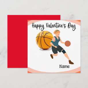 Basketball Valentijnsdag van Player met liefde Kaart