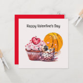 Basketball Valentijnsdag van Player met liefde Kaart (Voorkant / Achterkant in situ)