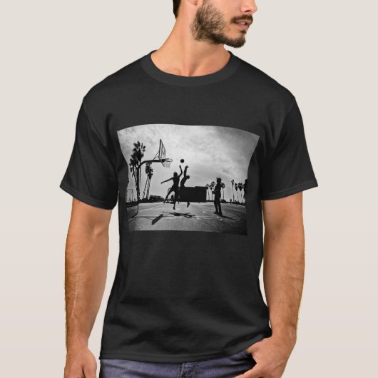 BASKETBALL VENICE BEACH MANNEN T-SHIRT (Voorkant)
