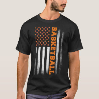 Basketball Verenigde Staten Vlag Basketball Mannen T-shirt
