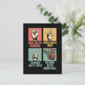 Basketball verslaafd aan Basketball Athlete Briefkaart (Staand voorkant)