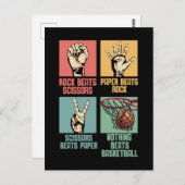 Basketball verslaafd aan Basketball Athlete Briefkaart (Voorkant / Achterkant)