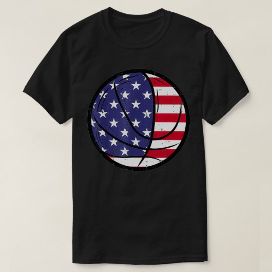 Basketball Vierde juli Patriottische Mannen Wenen T-shirt (Design voorkant)