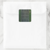 Basketball Vierkante Sticker (Tas)