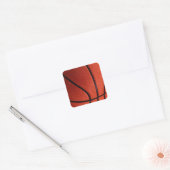 Basketball Vierkante Sticker (Envelop)