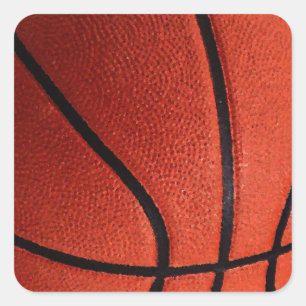Basketball Vierkante Sticker
