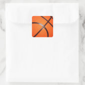 Basketball Vierkante Sticker (Tas)