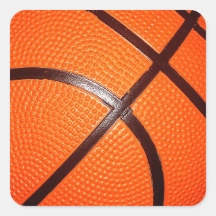 Basketball Vierkante Sticker