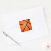 Basketball Vierkante Sticker (Envelop)
