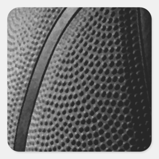 Basketball Vierkante Sticker (Voorkant)