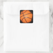 Basketball Vierkante Sticker (Tas)