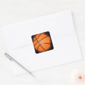Basketball Vierkante Sticker (Envelop)