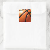 Basketball Vierkante Sticker (Tas)